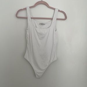 Aritzia White Babaton Bodysuit